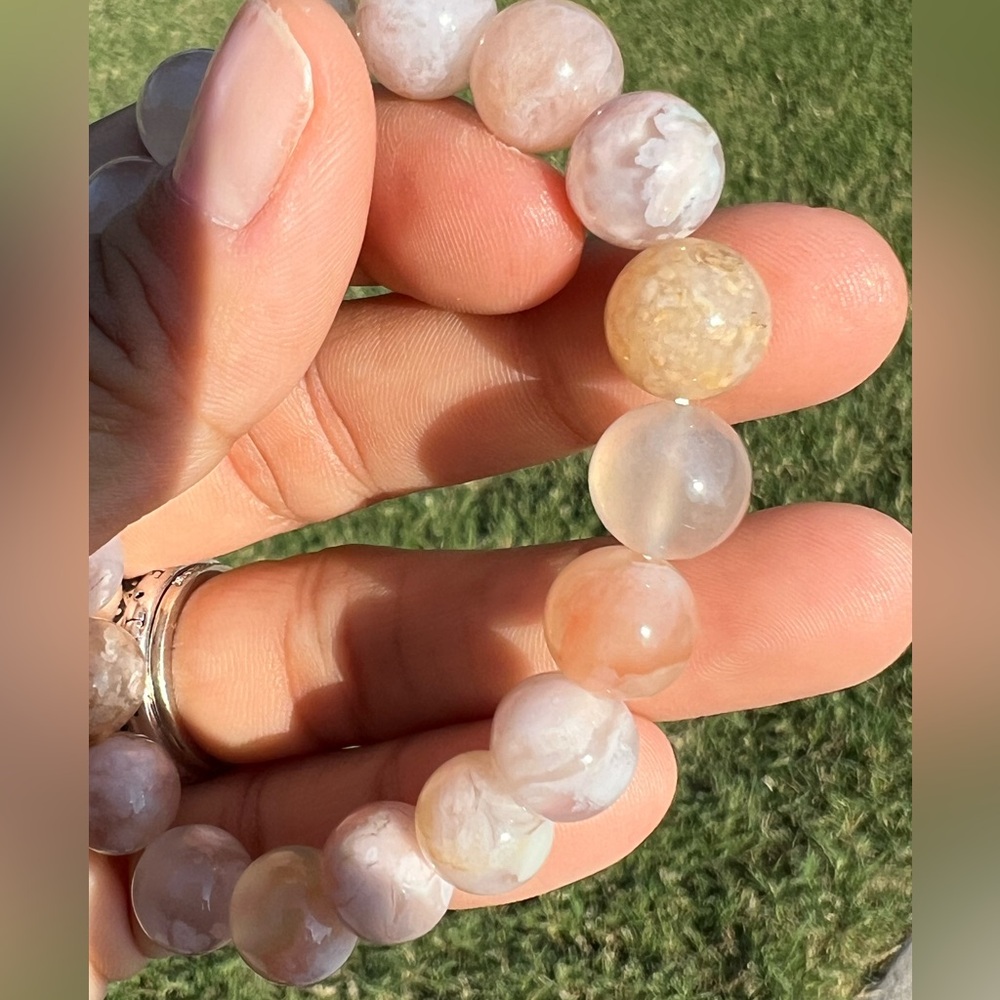 10 MM FLOWER AGATE